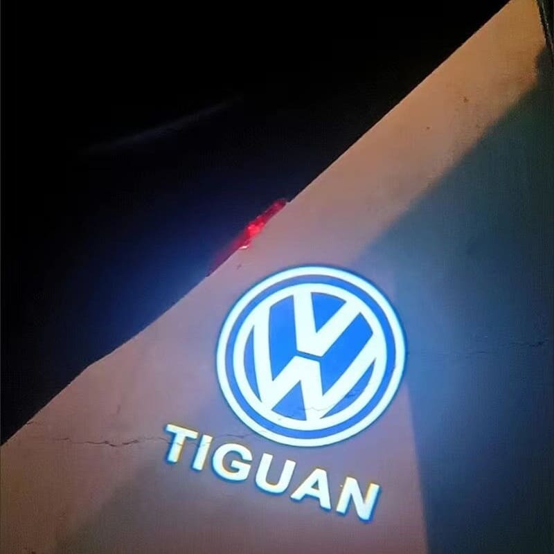 Projecteur Logo LED Volkswagen Original – Éclairage Portières Voiture Golf 7, Passat, Tiguan, T-Roc, Touareg…