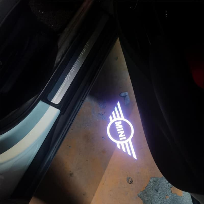 Projecteurs Logo De Portière Mini Cooper - Lot De 2, Compatible R Et F Series 2007-2018 - Sécurité Et Style - 6
