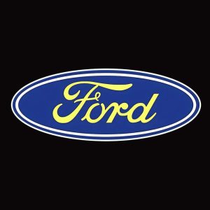Ford Logo Lumières Porte Voiture