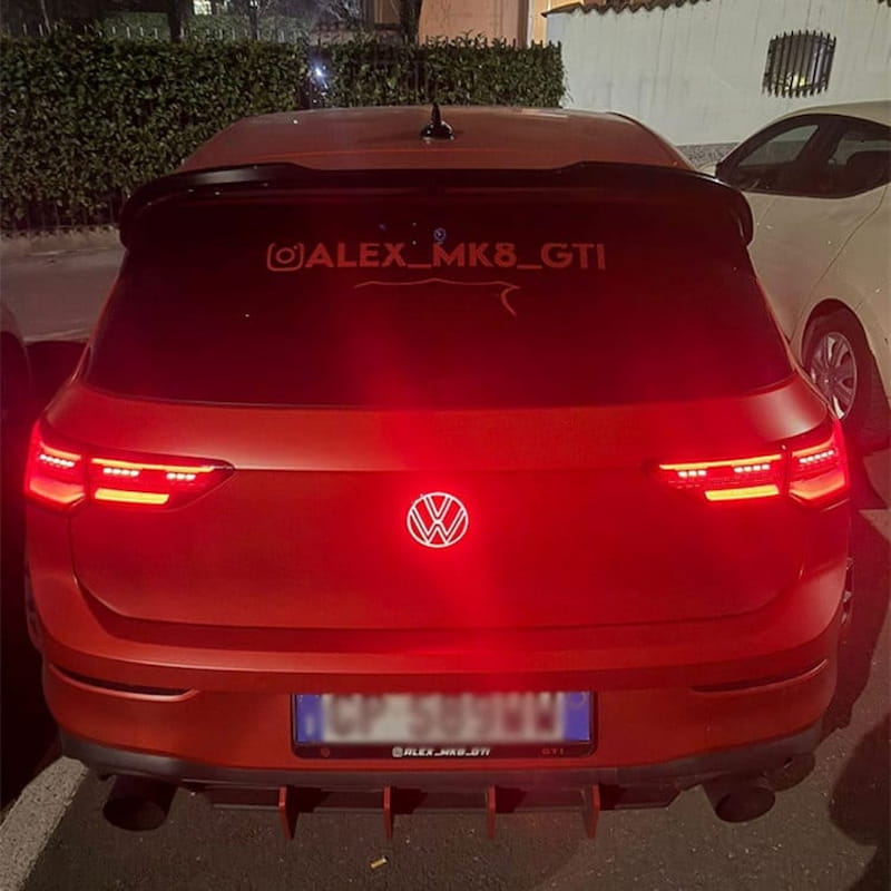 VW Logo Golf 8 Lumineux Emblème Arrière